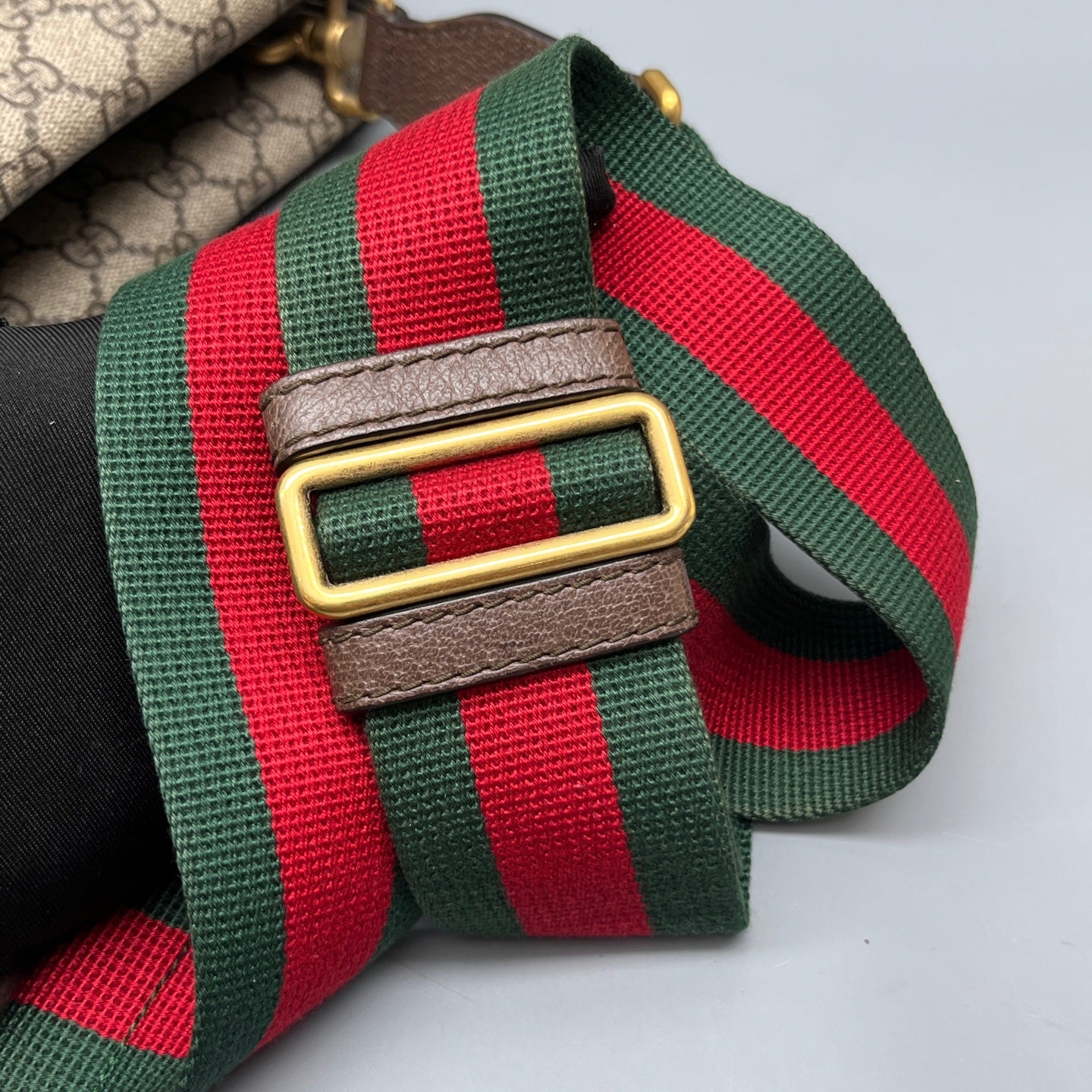 Gucci - Dionysus Messenger Bag - GG Supreme canvas with leather trim - Beige - (Large)