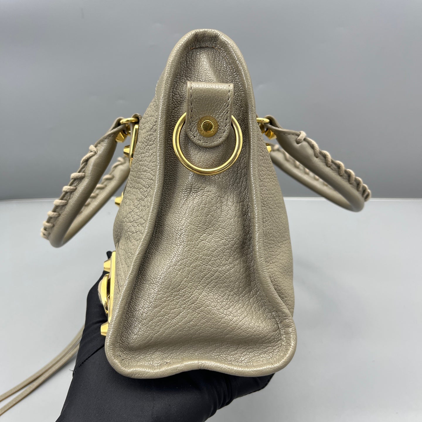 Balenciaga - Mini City - Grained leather - Grey - (mini)