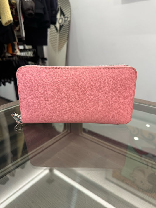 Hermès - Silk-in Long Wallet - Epsom leather and Silk - Pink - (medium)