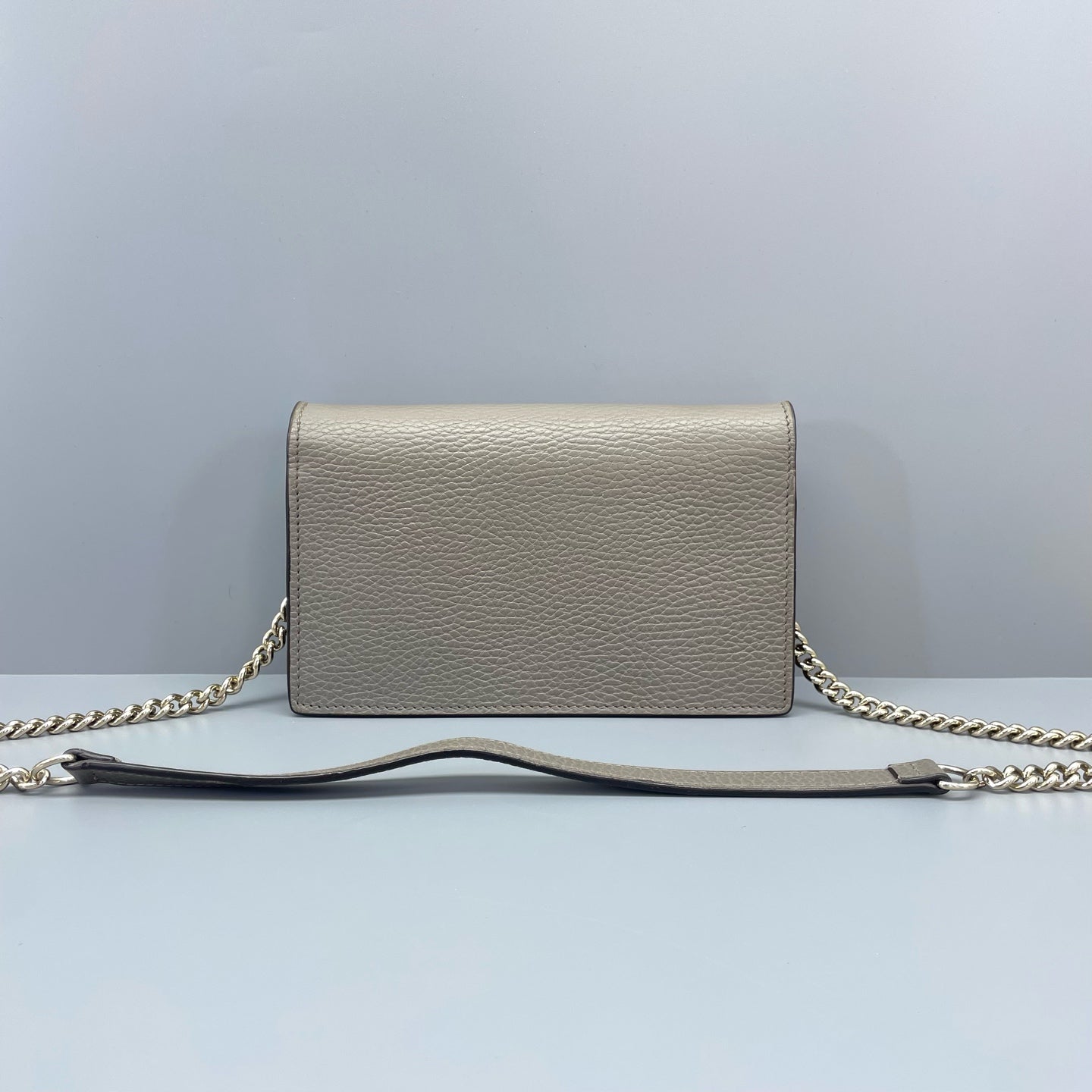 Gucci - Interlocking G WOC - Grained leather - Grey - (small)