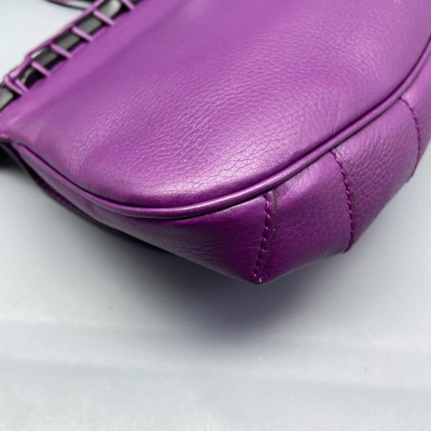 Gucci - Tassel Bamboo Shoulder Bag - Leather - Purple - (small)