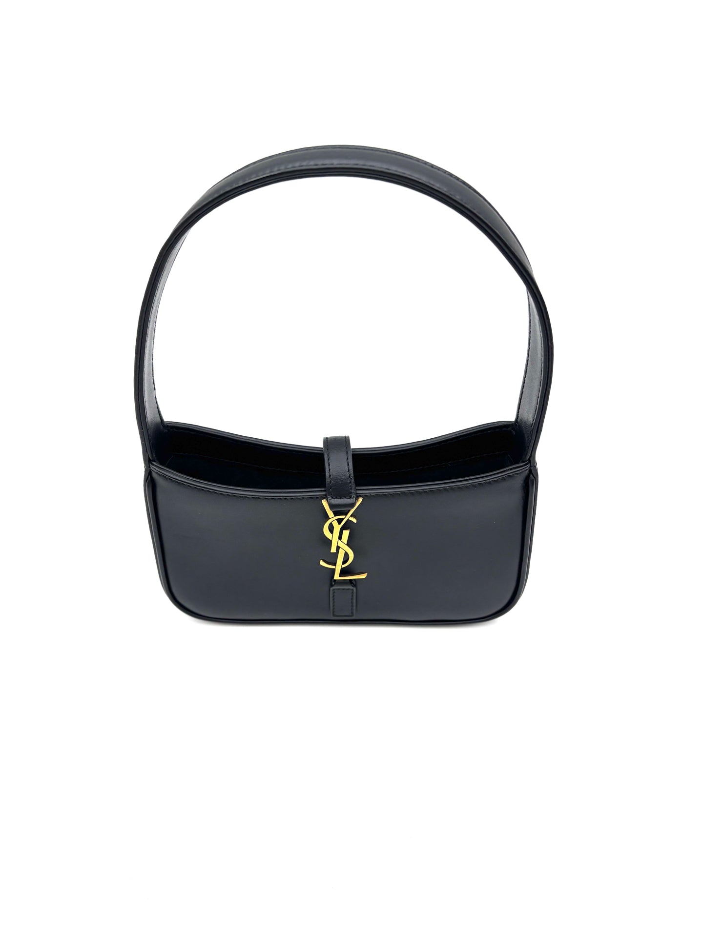 Saint Laurent - LE 5 À 7 Hobo Bag - Patent leather - Black - (mini)