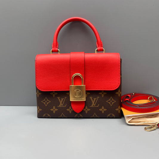 Louis Vuitton - Locky BB - Monogram canvas and smooth leather - Brown and Red - (mini)