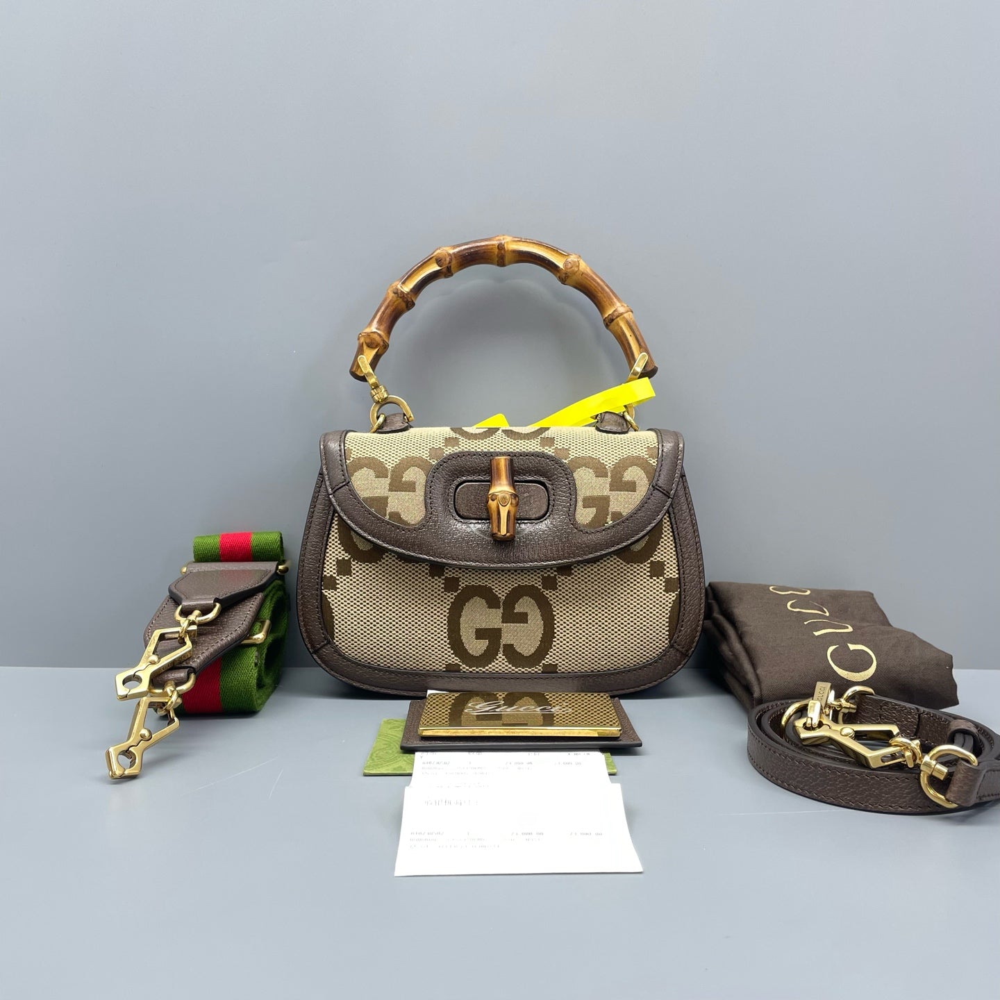 Gucci - Diana Mini Top Handle Bag - Canvas and Leather with Bamboo accents - Brown - (mini)