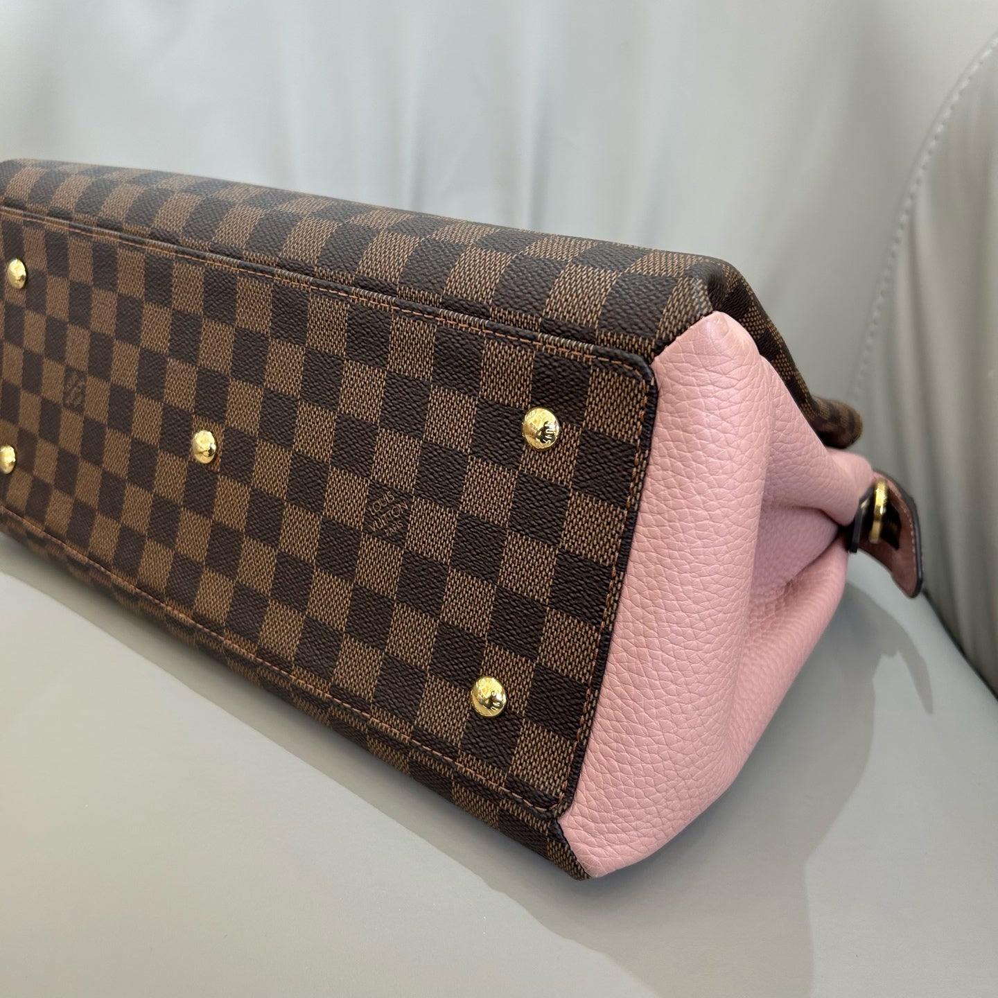 Louis Vuitton - Normandy - Damier Ebene canvas with Taurillon leather - Brown and Pink - (Medium)