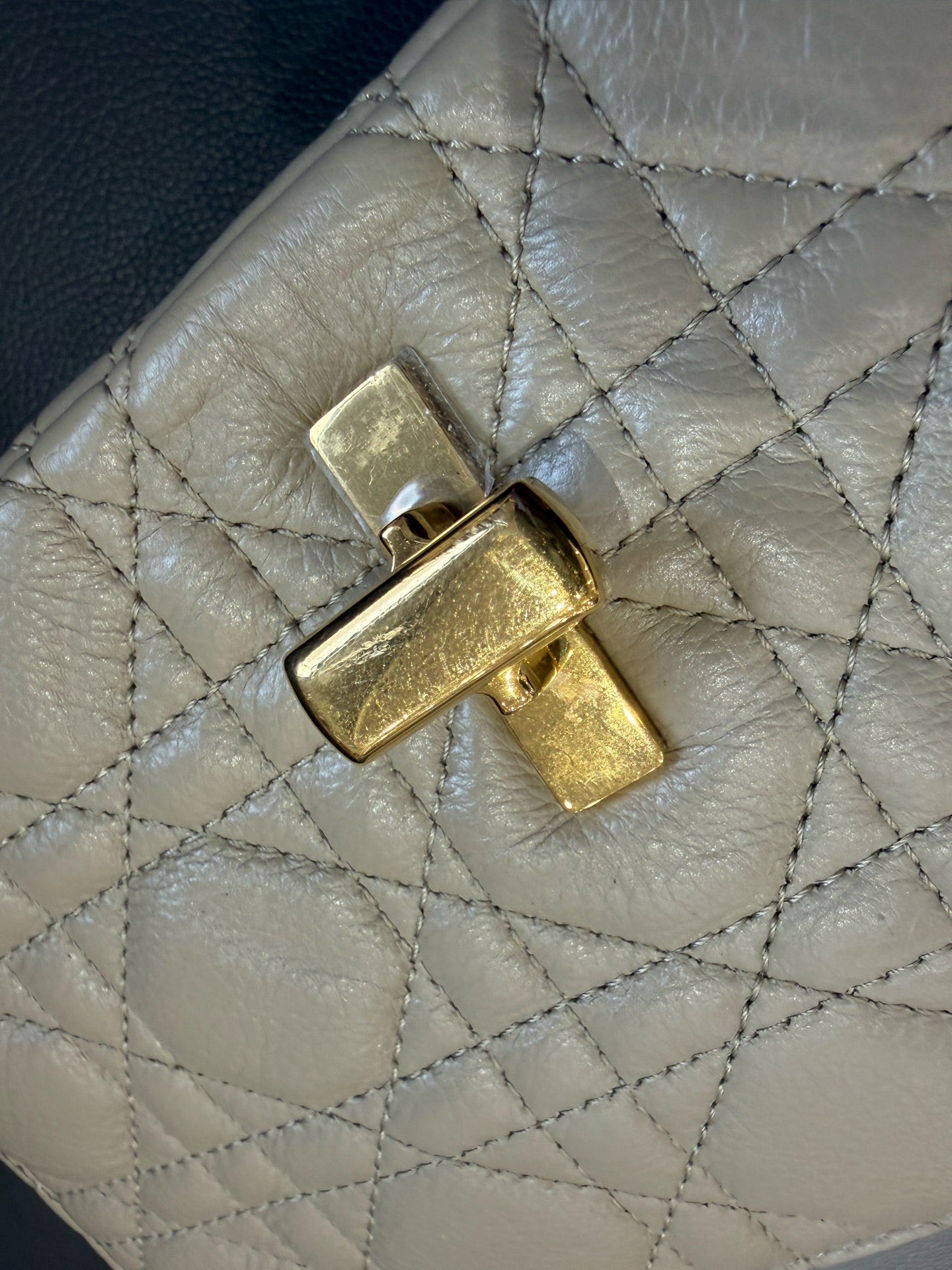 Dior - Caro Small - Calfskin leather - Beige - (small)