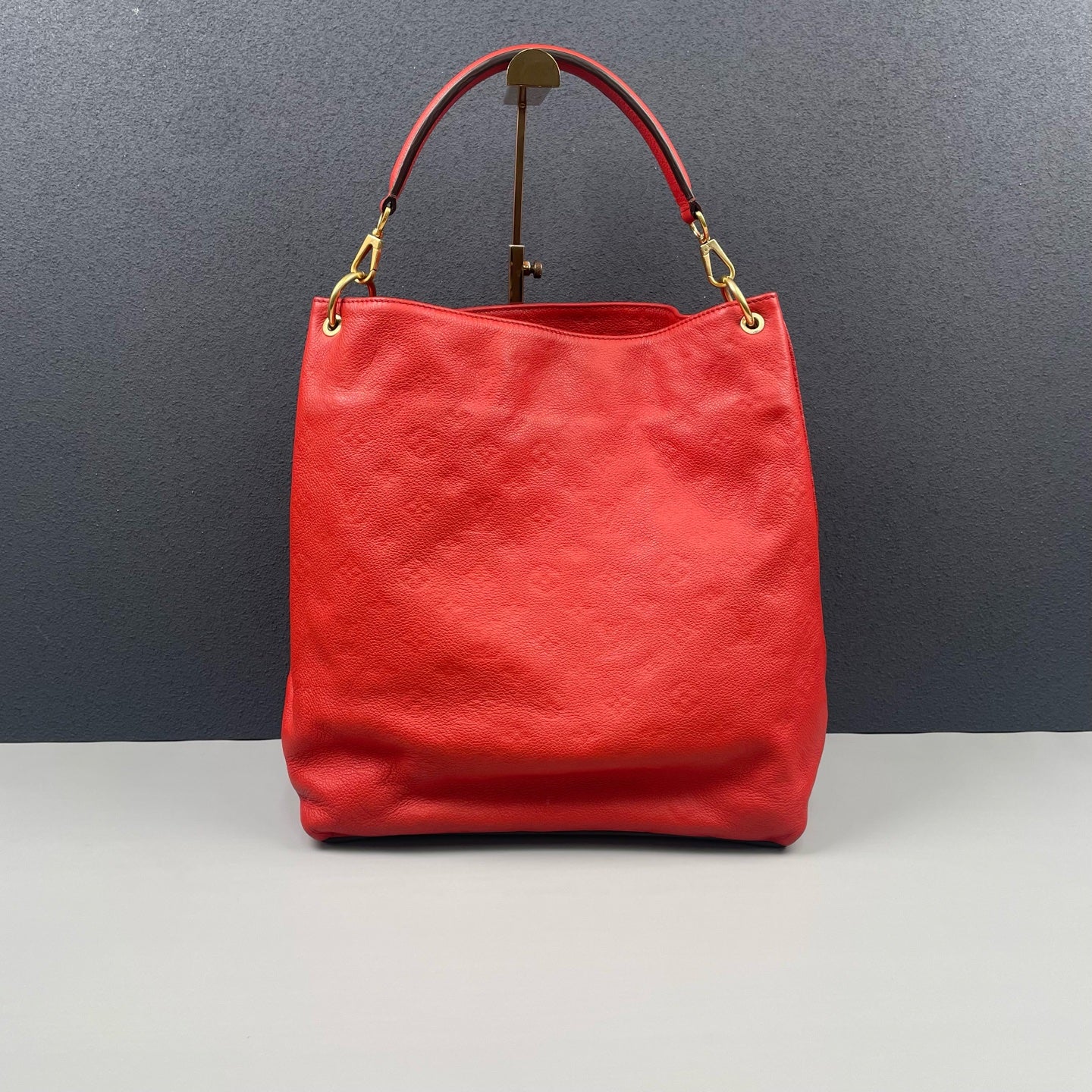Louis Vuitton - Monogram Empreinte Hobo with Front Lock - Leather - Red - (medium)