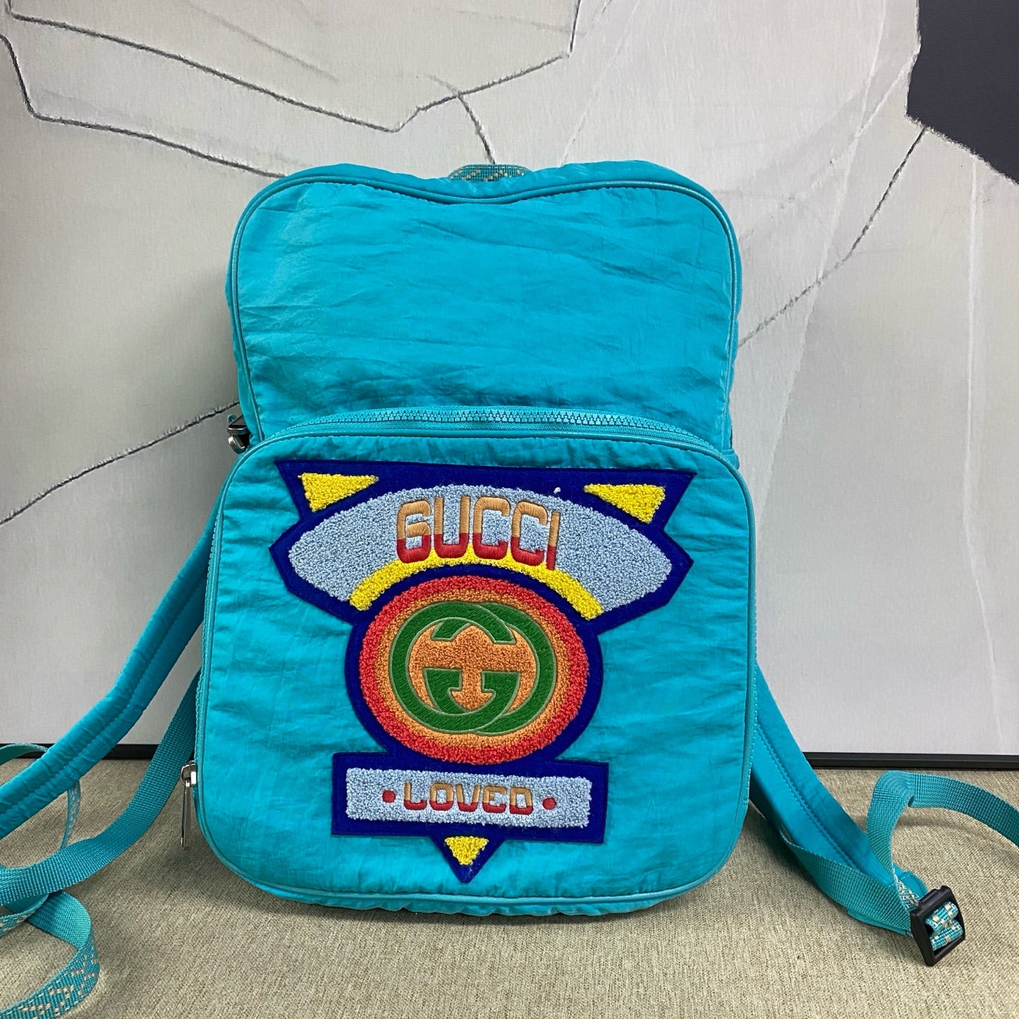 Gucci - Limited Edition Rainbow Badge Backpack - Polyamide - Green - (medium)