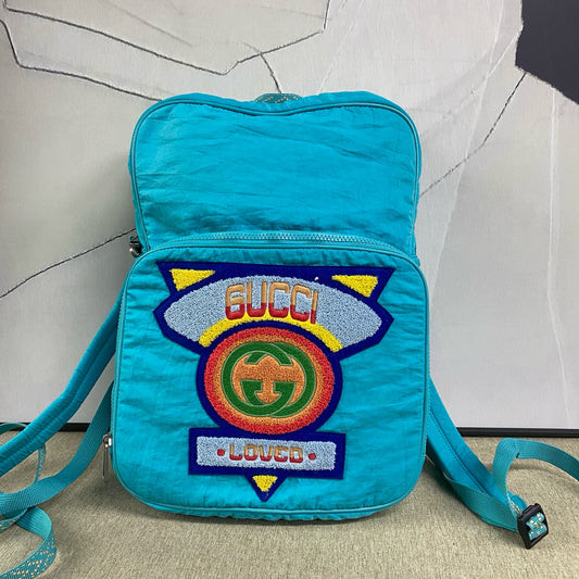 Gucci - Limited Edition Rainbow Badge Backpack - Polyamide - Green - (medium)