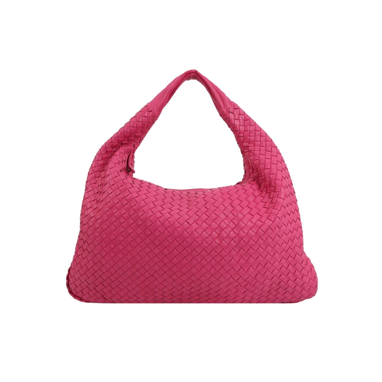Bottega Veneta - Intrecciato Hobo Bag - Leather - Pink - (Small)