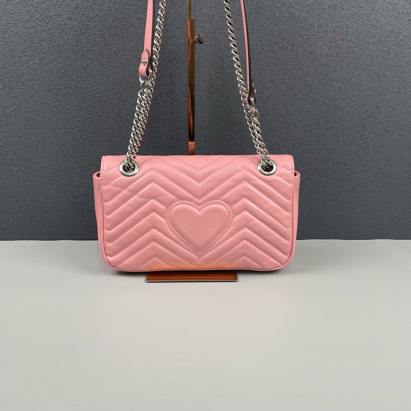Gucci - GG Marmont Matelassé Shoulder Bag - Leather - Pink - (Medium)