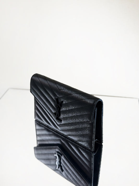 Saint Laurent - Envelope - Leather - Black - (mini)