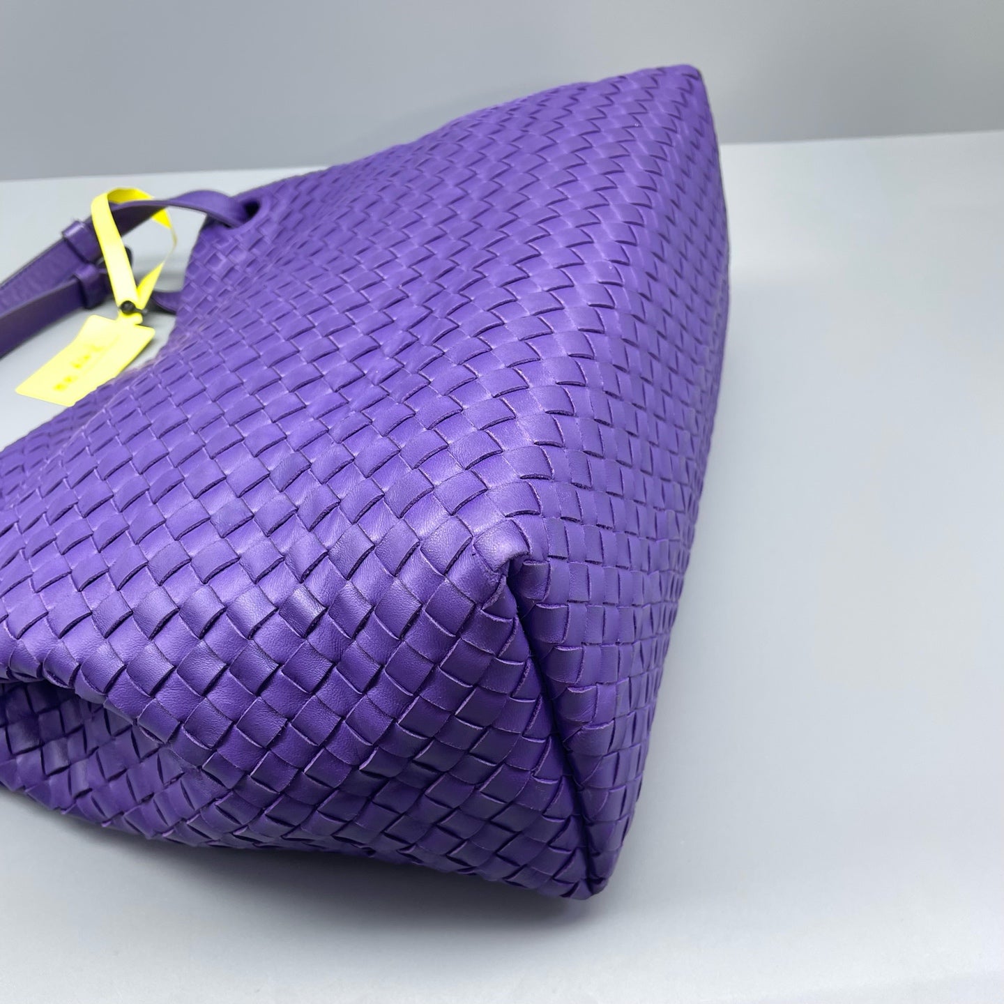 Bottega Veneta - Intrecciato Double Bridge Tote - Leather - Purple - (medium)