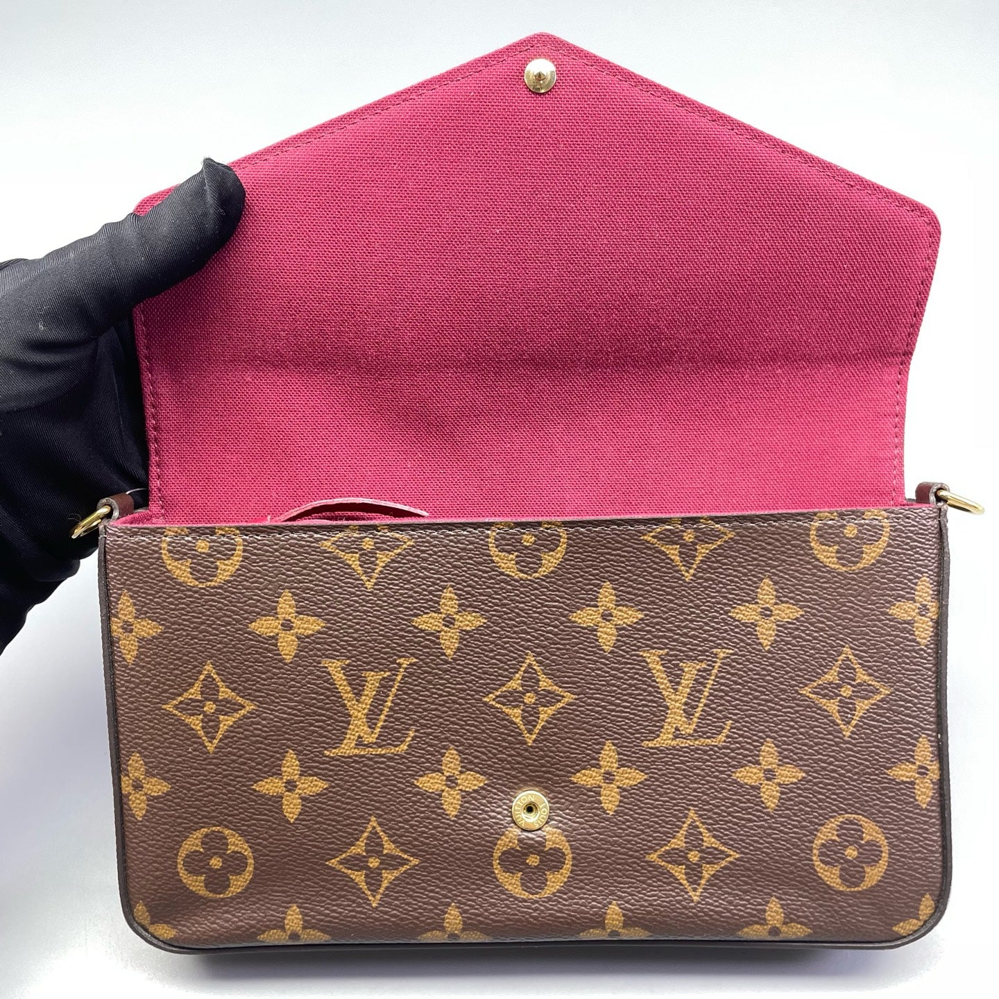 Louis Vuitton - Pochette Félicie - Monogram coated canvas - Brown - (mini)