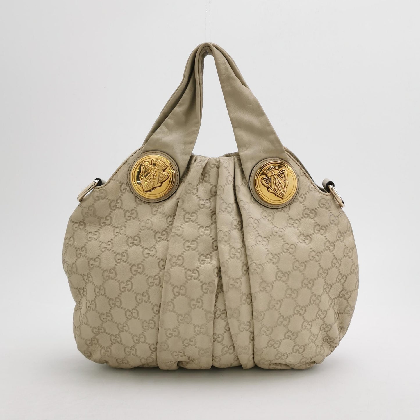 Gucci - Sukey Guccissima Hobo Bag - Guccissima embossed calfskin leather - Milkshake White - (Medium)