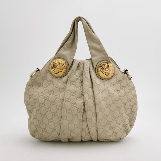 Gucci - Sukey Guccissima Hobo Bag - Guccissima embossed calfskin leather - Milkshake White - (Medium)