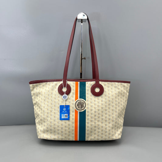 Moynat - Oh! Tote Bag - Coated Canvas with Leather Trim - Multicolour - (medium)