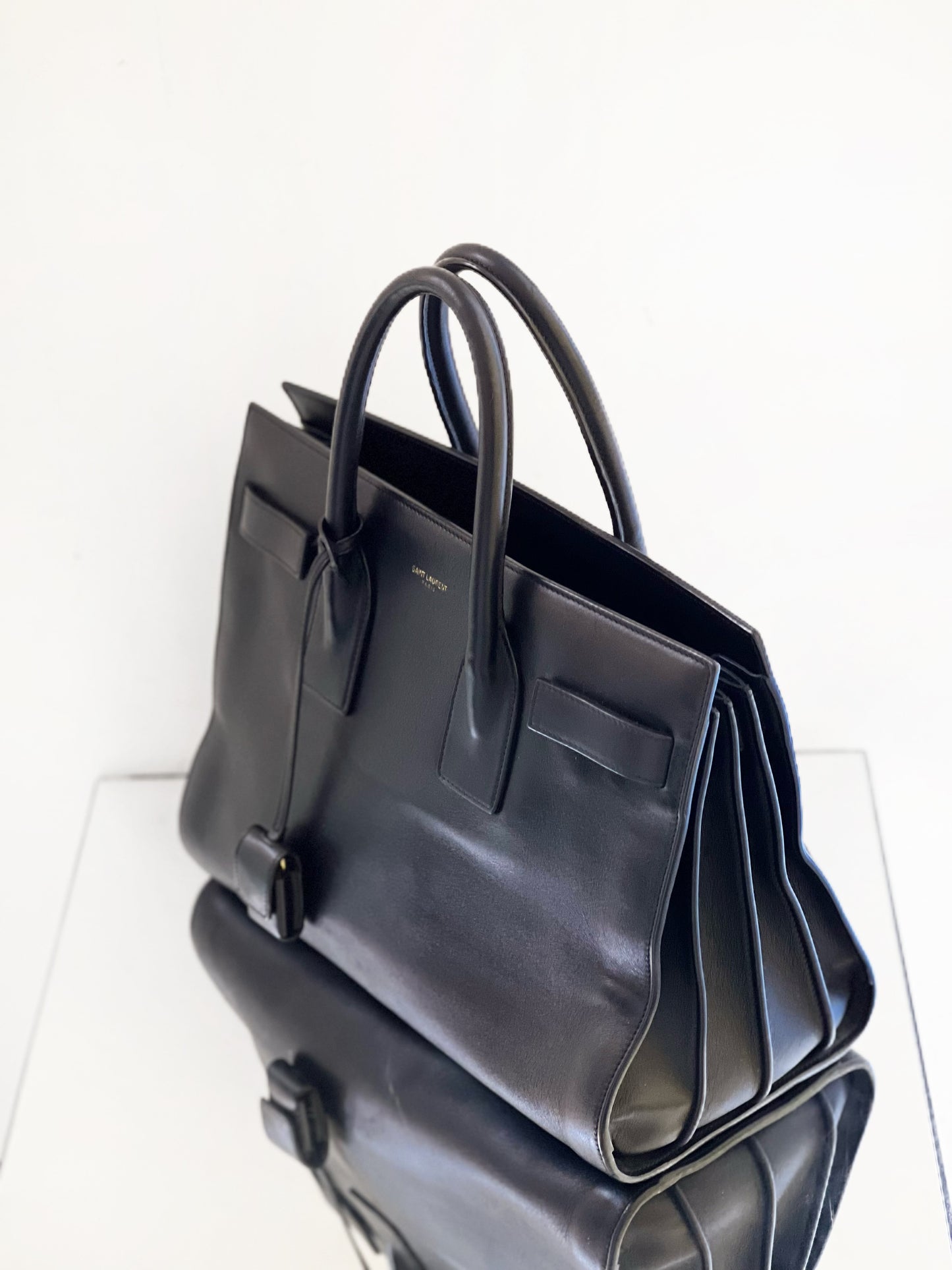 Saint Laurent - Sac de Jour - Smooth cowhide leather - Black - (Small)