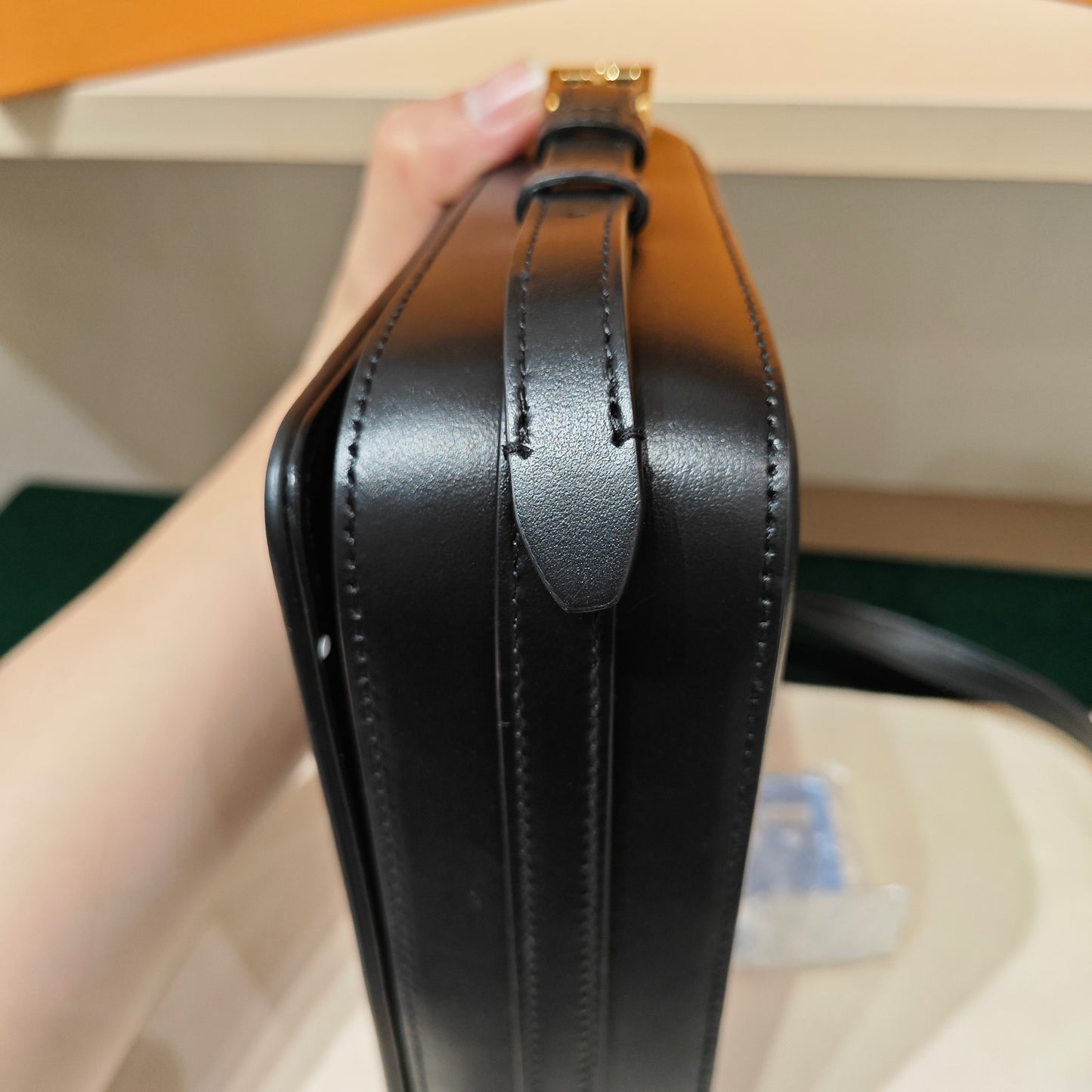 Burberry - Horseferry Logo Flap Bag - Leather - Black - (Small)