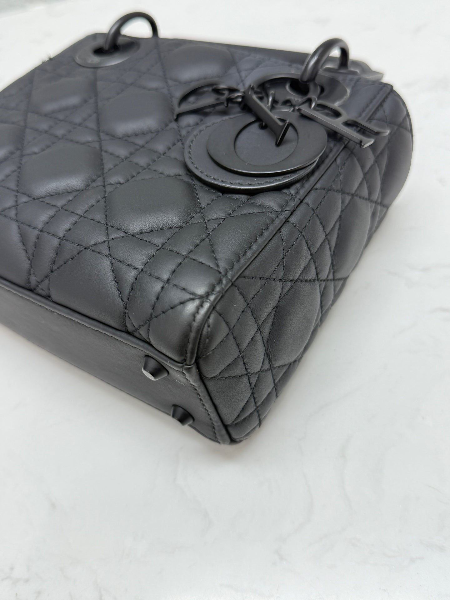 Dior - Lady Dior Mini - Leather - Black - (mini)
