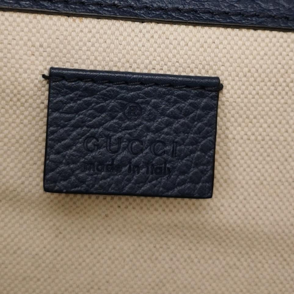 Gucci - Dionysus Shoulder Bag - Grained leather - Navy - (small)