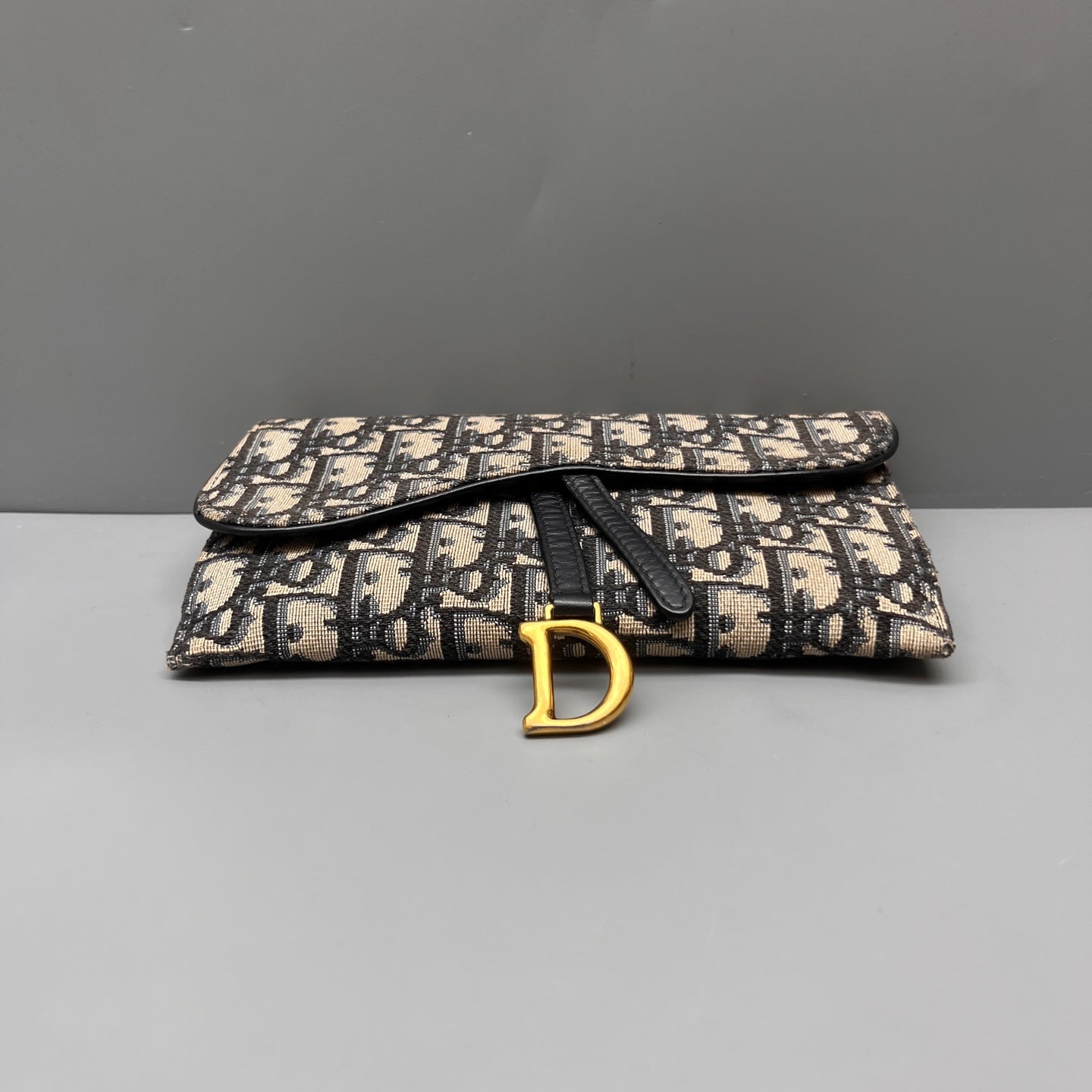 Dior - Saddle Wallet On Chain - Cloth - Multicolour - (mini)
