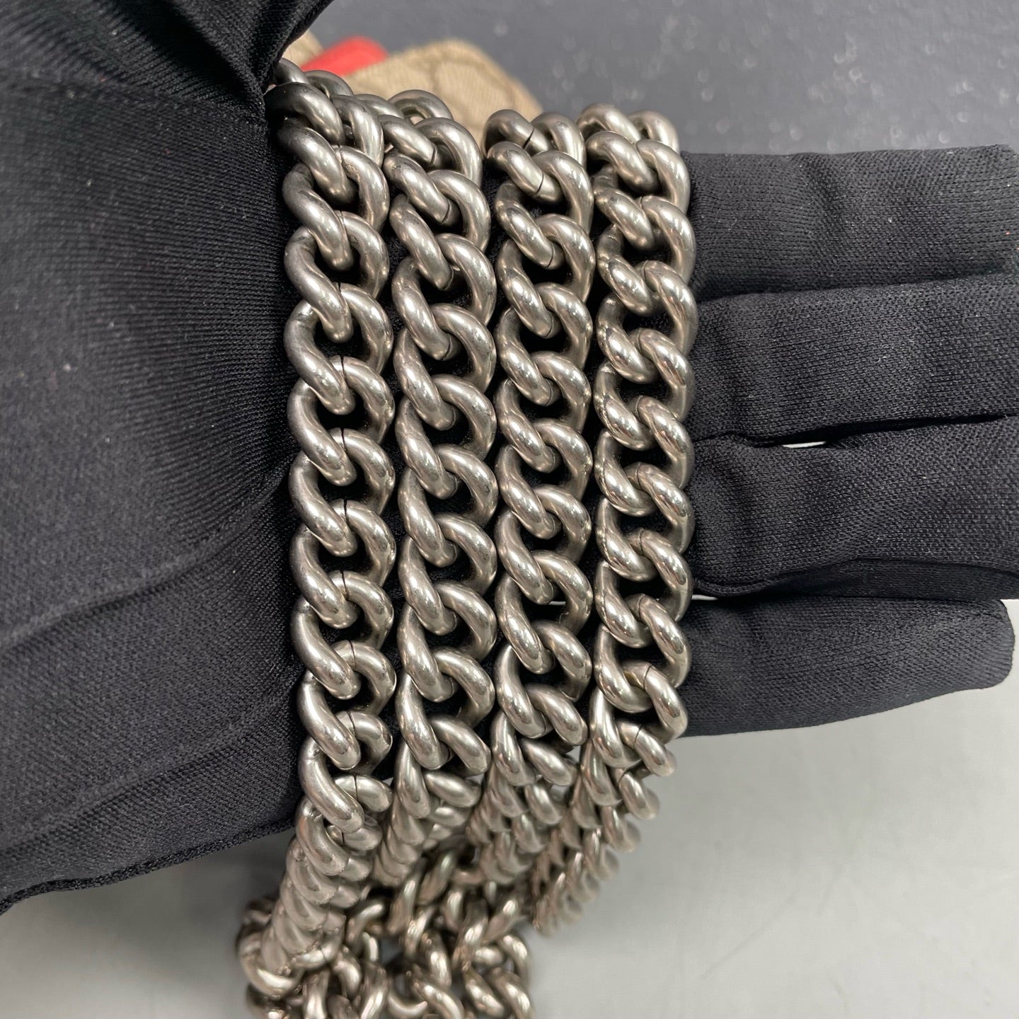 Gucci - Dionysus GG Supreme Canvas Chain Shoulder Bag - Coated canvas with leather and suede trim - Beige and Red - (medium)