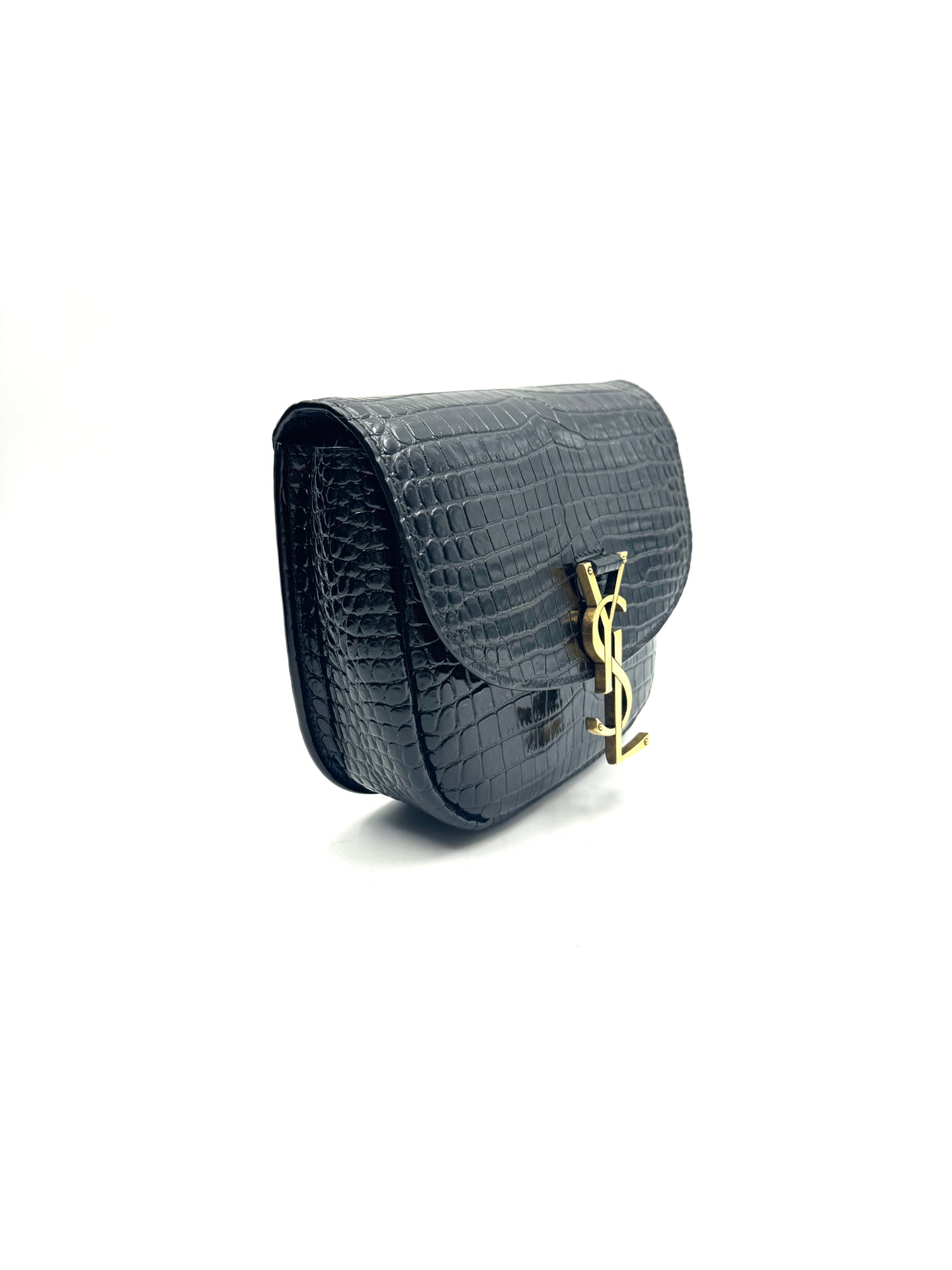 Saint Laurent - Kaia Saddle Bag - Calfskin leather - Black - (mini)