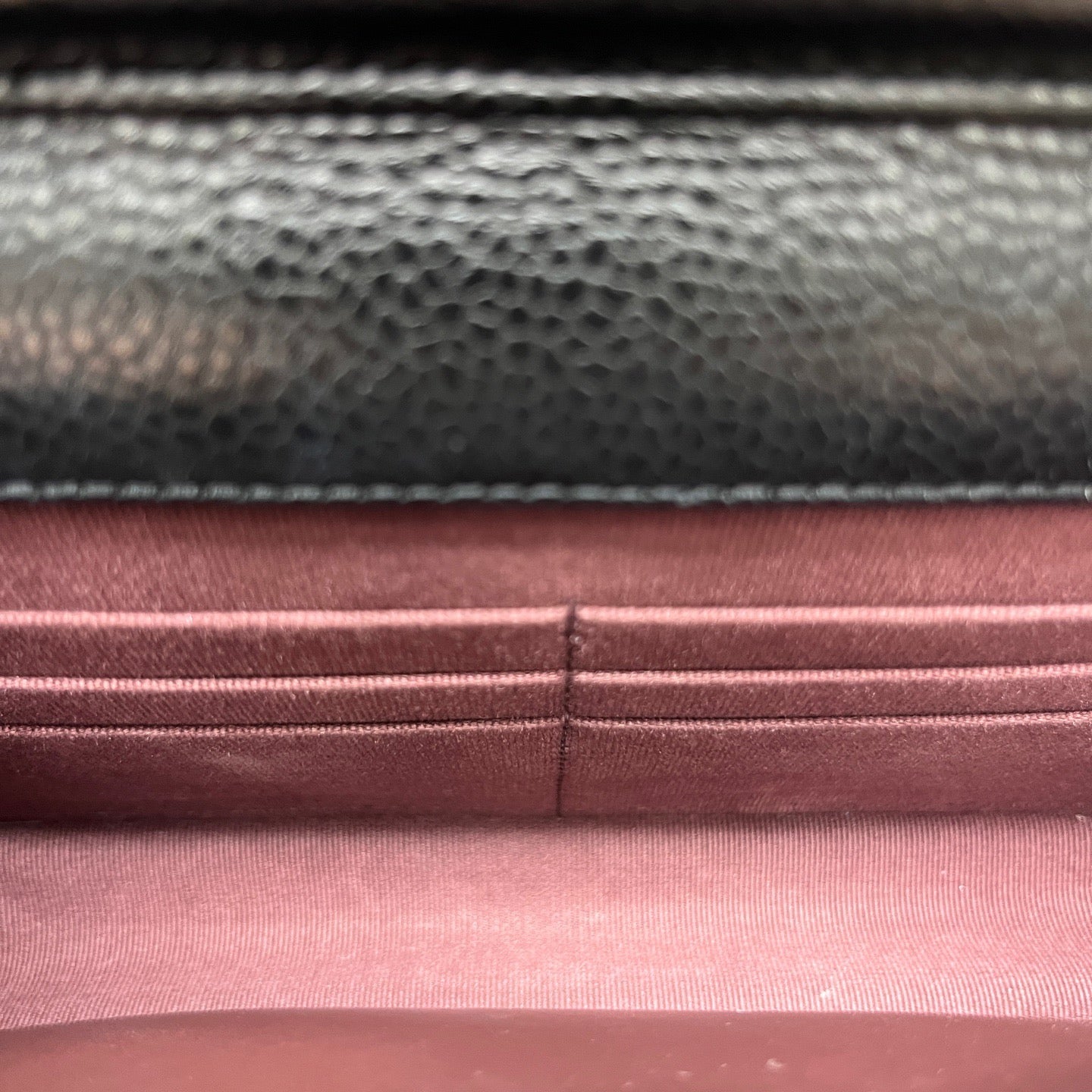 Chanel - Wallet on Chain (WOC) - Caviarskin leather - Black - (mini)