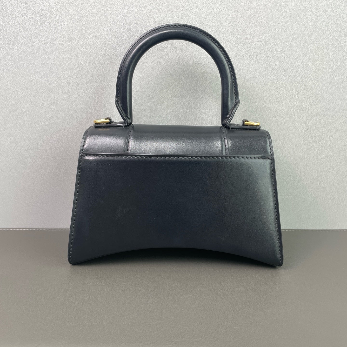 Balenciaga - Hourglass XS - Cowhide leather - Black - (mini)
