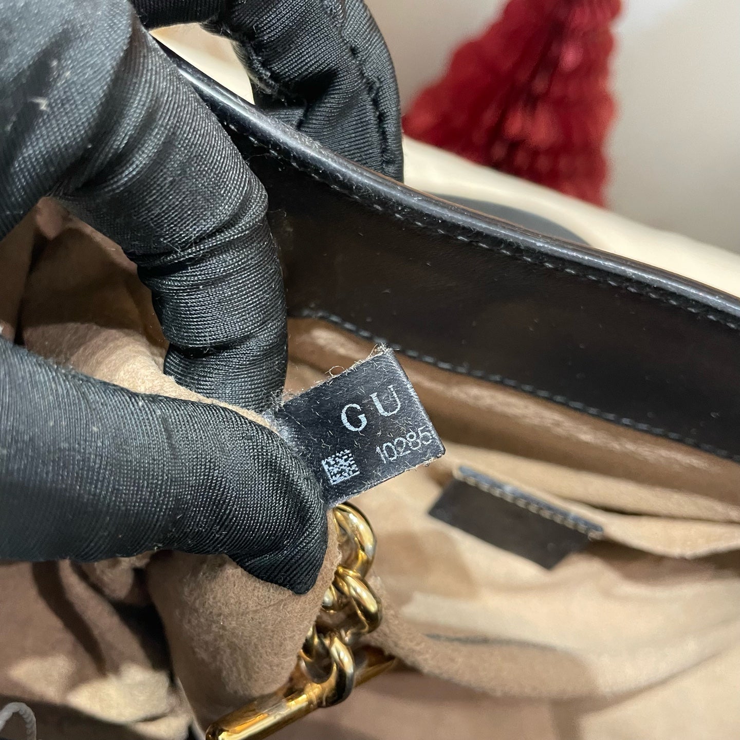 Gucci - Padlock GG Supreme Mini Top Handle Bag - GG Supreme canvas with black leather trim - Beige and Black - (mini)