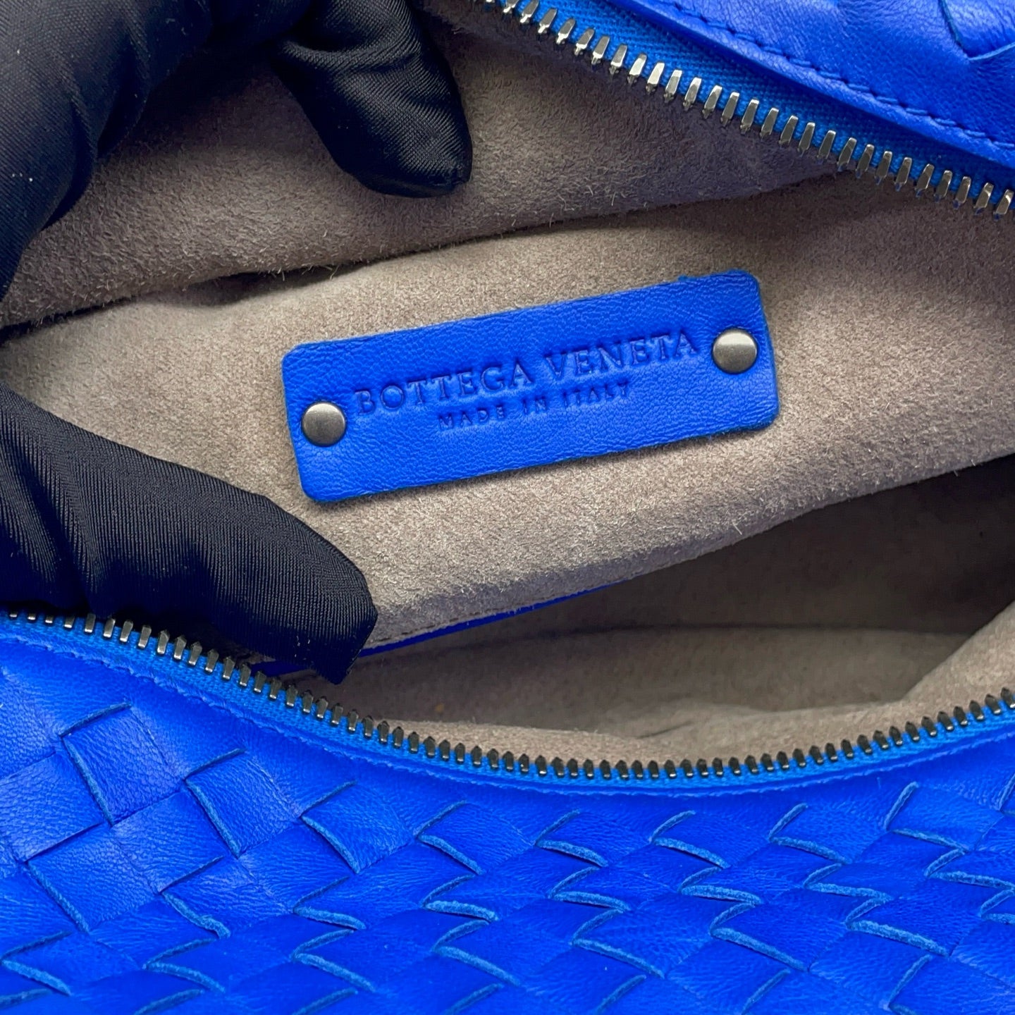 Bottega Veneta - Intrecciato Woven Top Handle Tote - Leather - Blue - (medium)