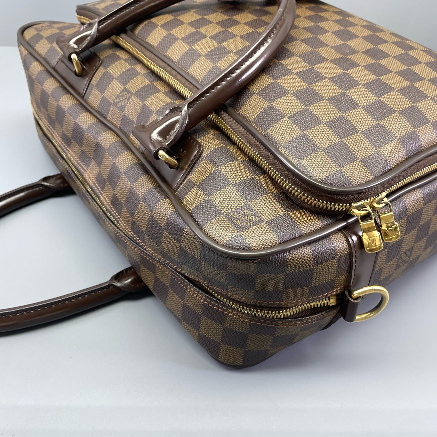 Louis Vuitton - Double-Layer Briefcase - Damier Ebene coated canvas with leather trim - Brown - (Medium)