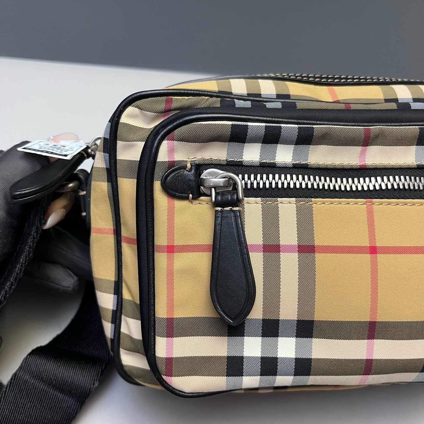 Burberry - Camera Bag - Canvas with leather trim - Beige - (small)