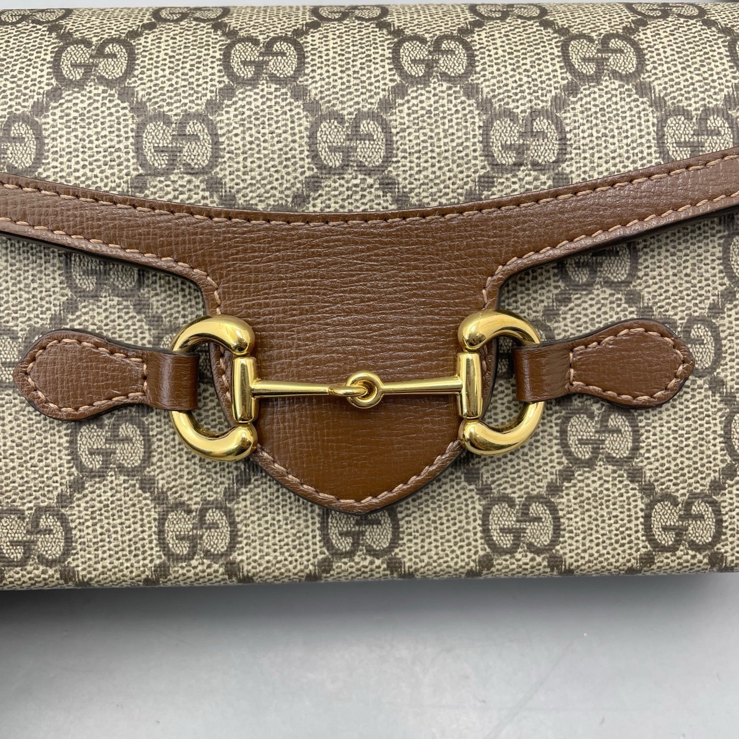 Gucci - Horsebit Mini Bag - GG Supreme canvas with leather trim - Brown - (mini)