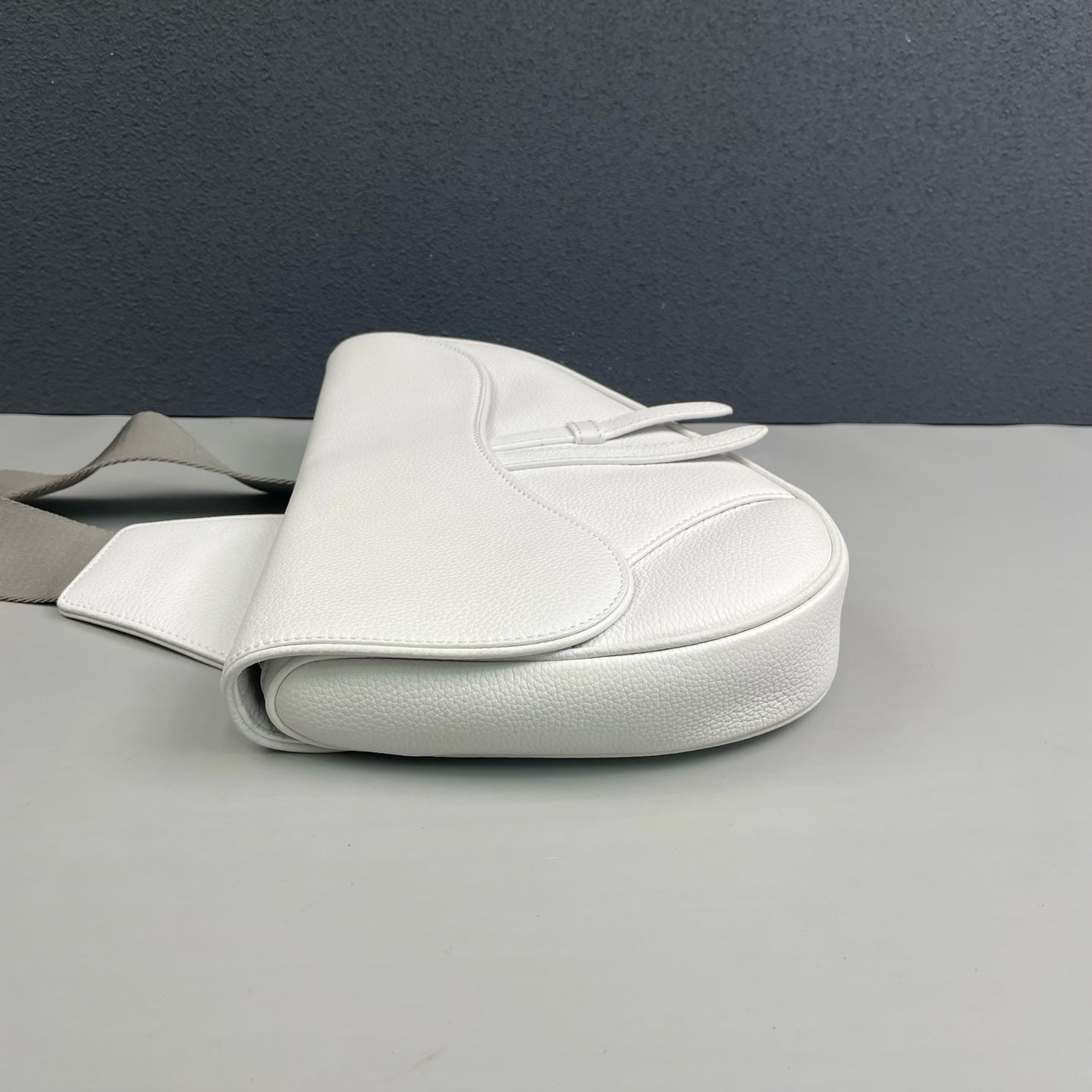 Dior - Saddle Bag - Grained leather - White - (small)