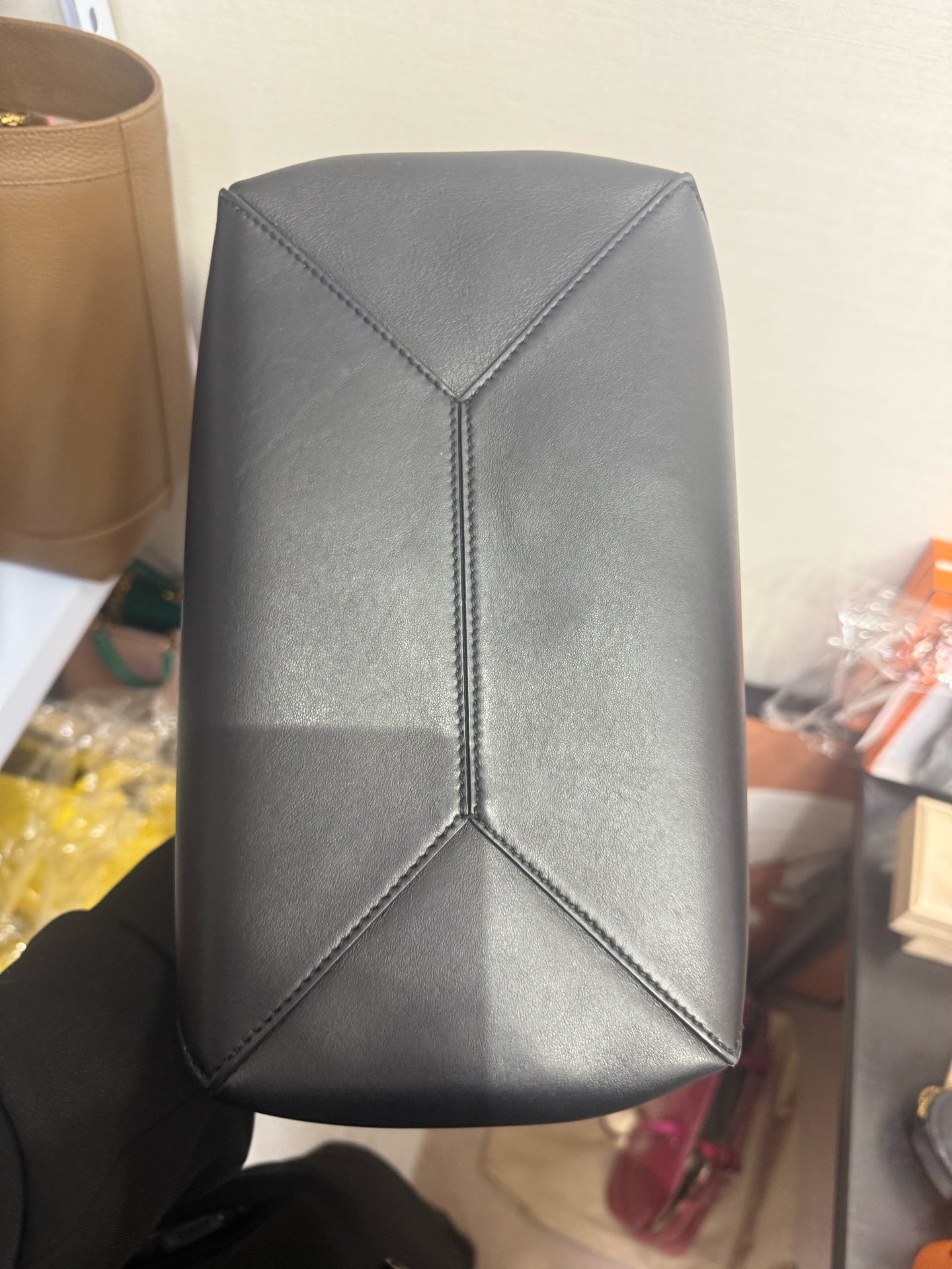 Loewe - Puzzle Fold Tote - Calfskin leather - Black - (Medium)