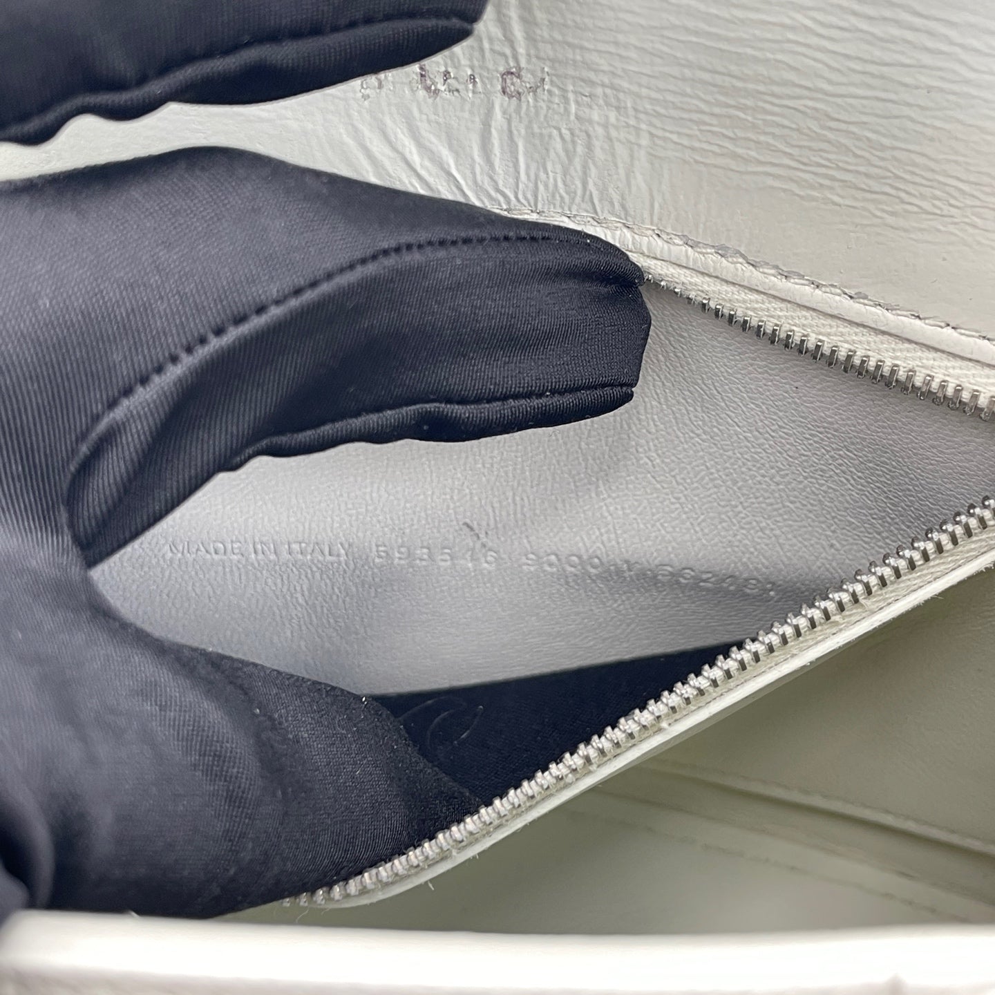 Balenciaga - Hourglass S Top Handle Bag - Leather - White with Silver-tone Hardware - (small)