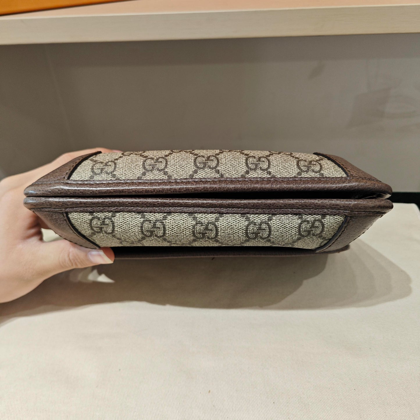 Gucci - Tiger Head Double-Sided GG Supreme Shoulder Bag - GG Supreme coated canvas with leather trim - Beige and Brown with Green and Red Web - (Small)