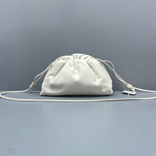 Bottega Veneta - The Mini Pouch - Leather - White - (mini)