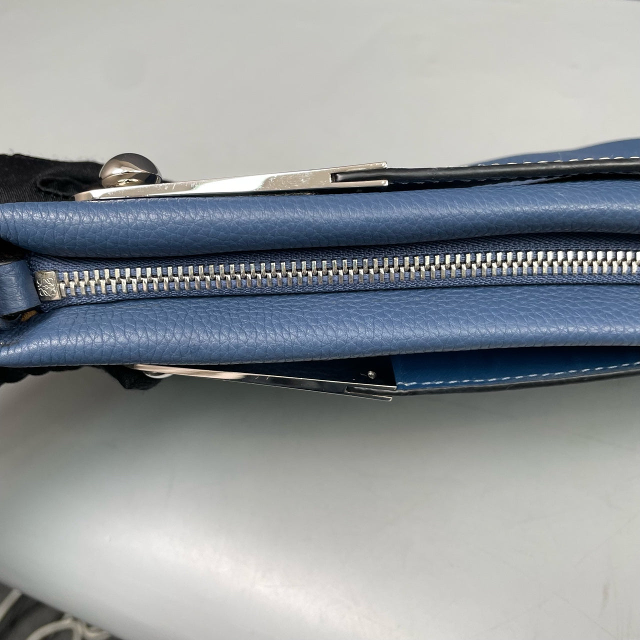 Loewe - Missy Bag - Grained calfskin leather - Misty Blue - (Small)