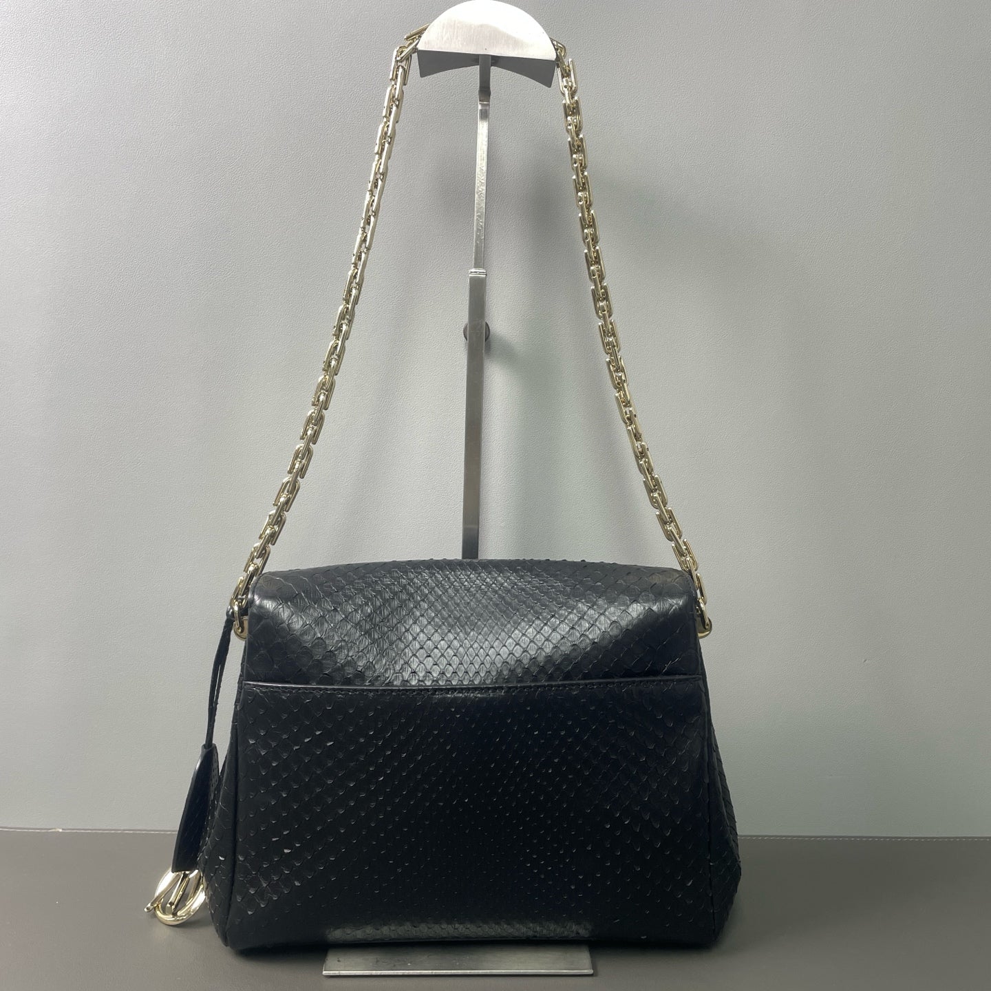 Dior - Diorling Chain Bag - Python skin - Black - (small)