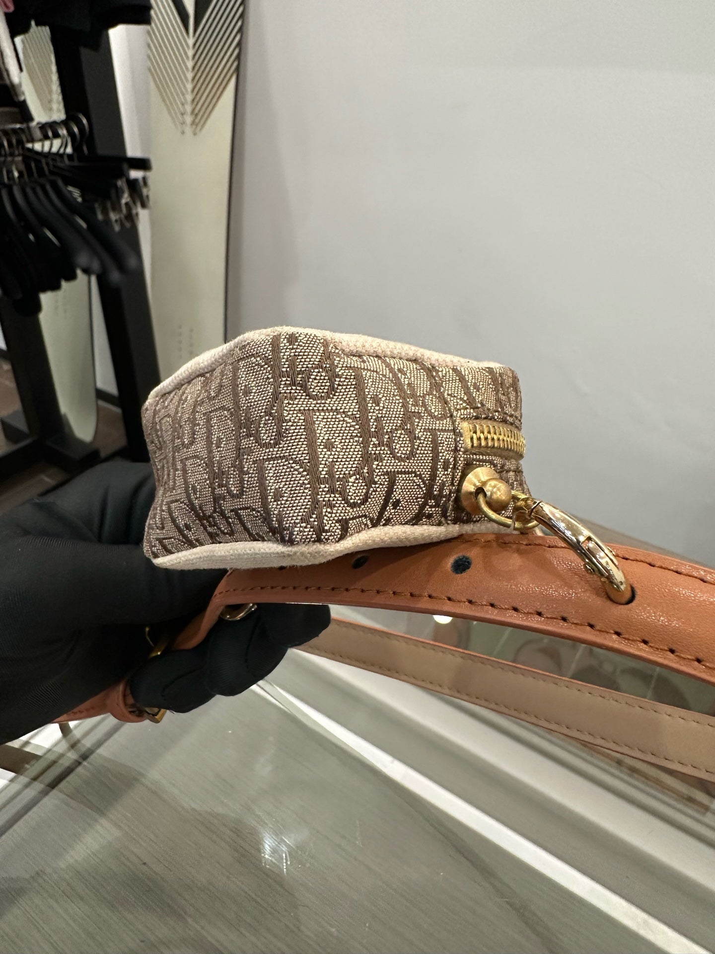 Dior - Oblique Monogram Canvas Belt Pouch - Canvas and Leather - Brown - (mini)