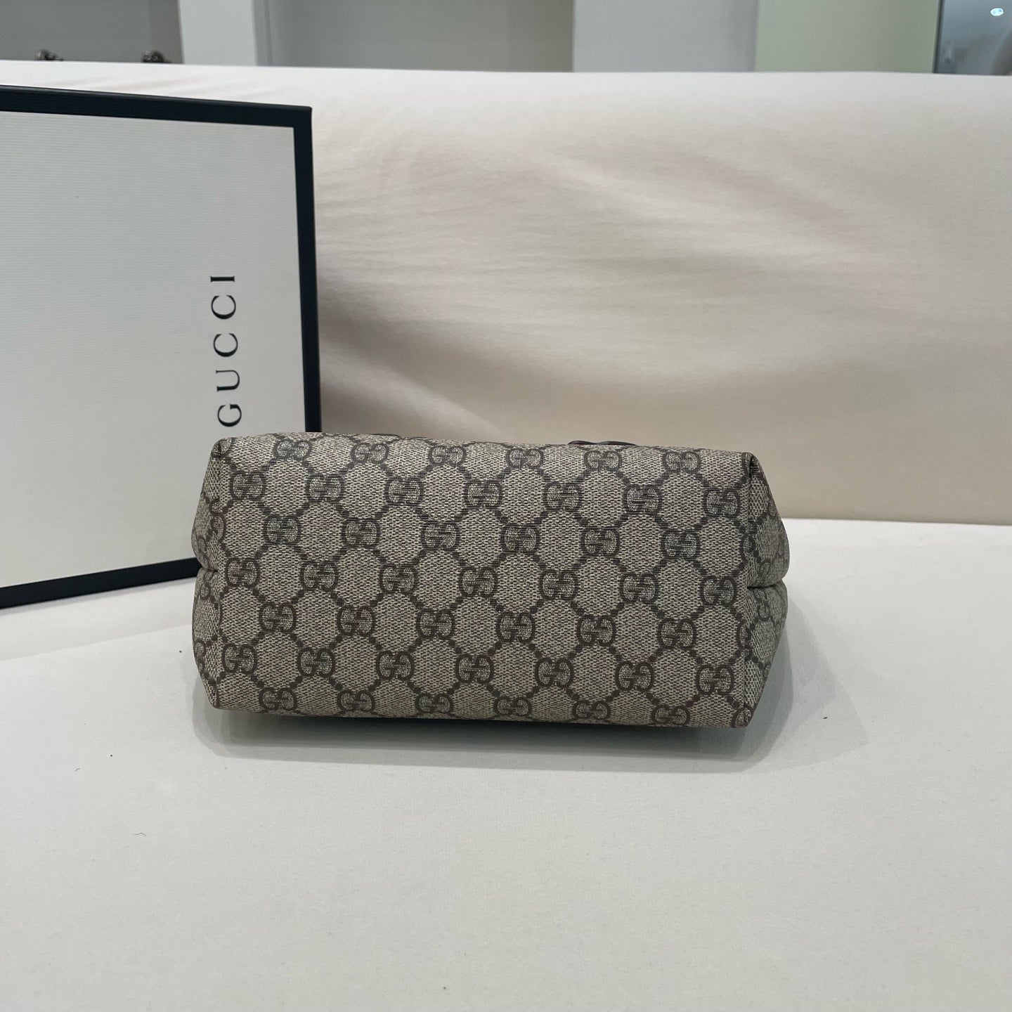 Gucci - Kids' GG Supreme Butterfly Tote - Coated canvas with leather trim and appliqué - Beige with red and multicolour accents - (mini)