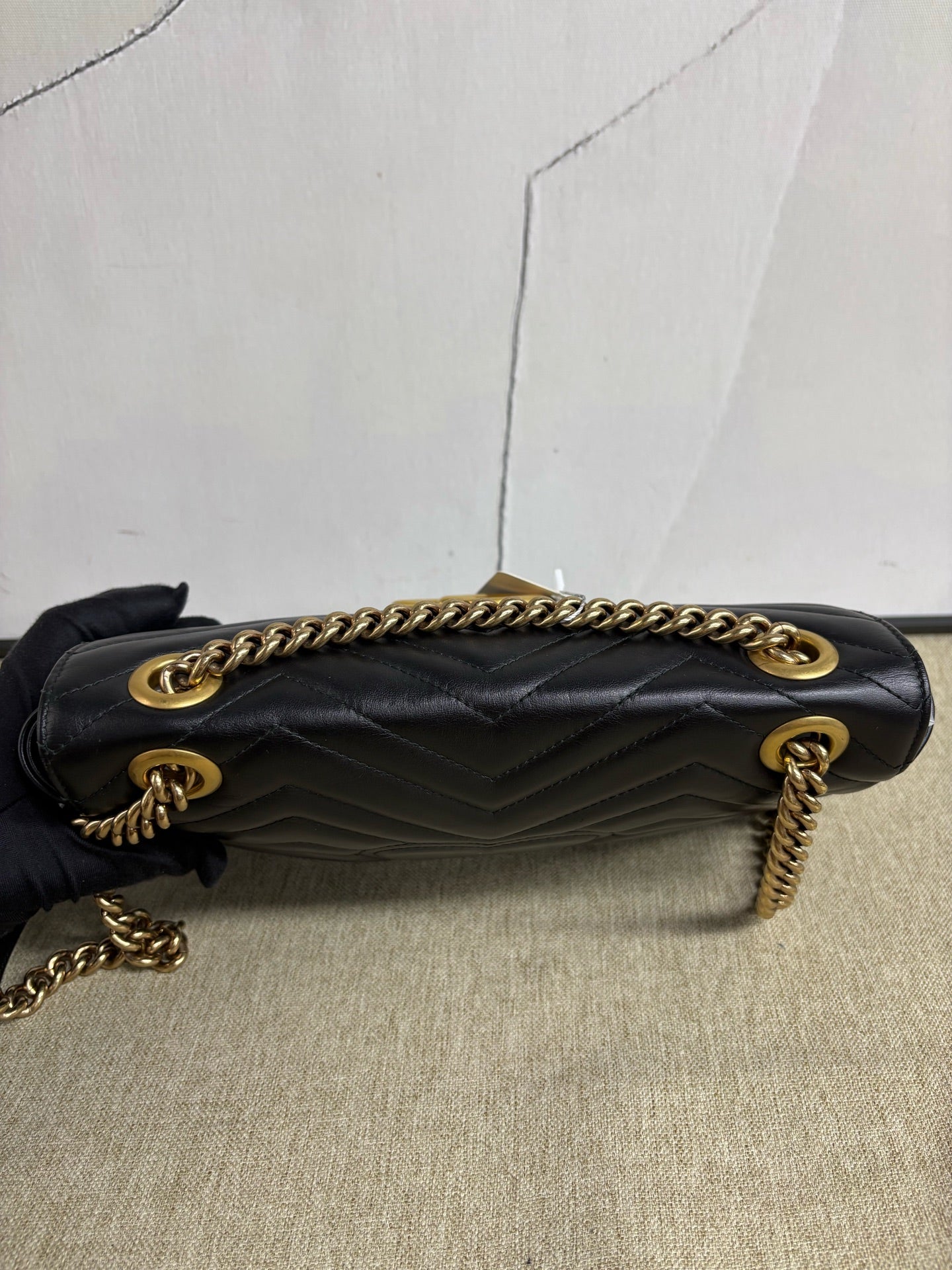 Gucci - GG Marmont Matelassé Small Shoulder Bag - Leather - Black - (medium)