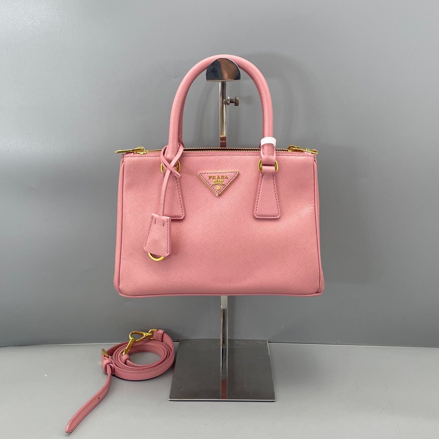 Prada - Galleria Mini Tote - Saffiano leather - Pink - (mini)
