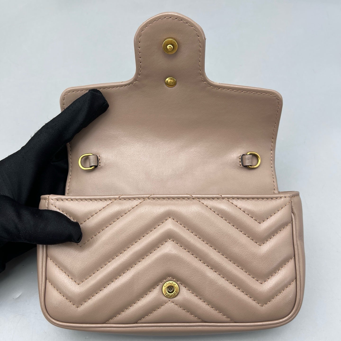 Gucci - Marmont Super Mini - Leather - Beige - (mini)