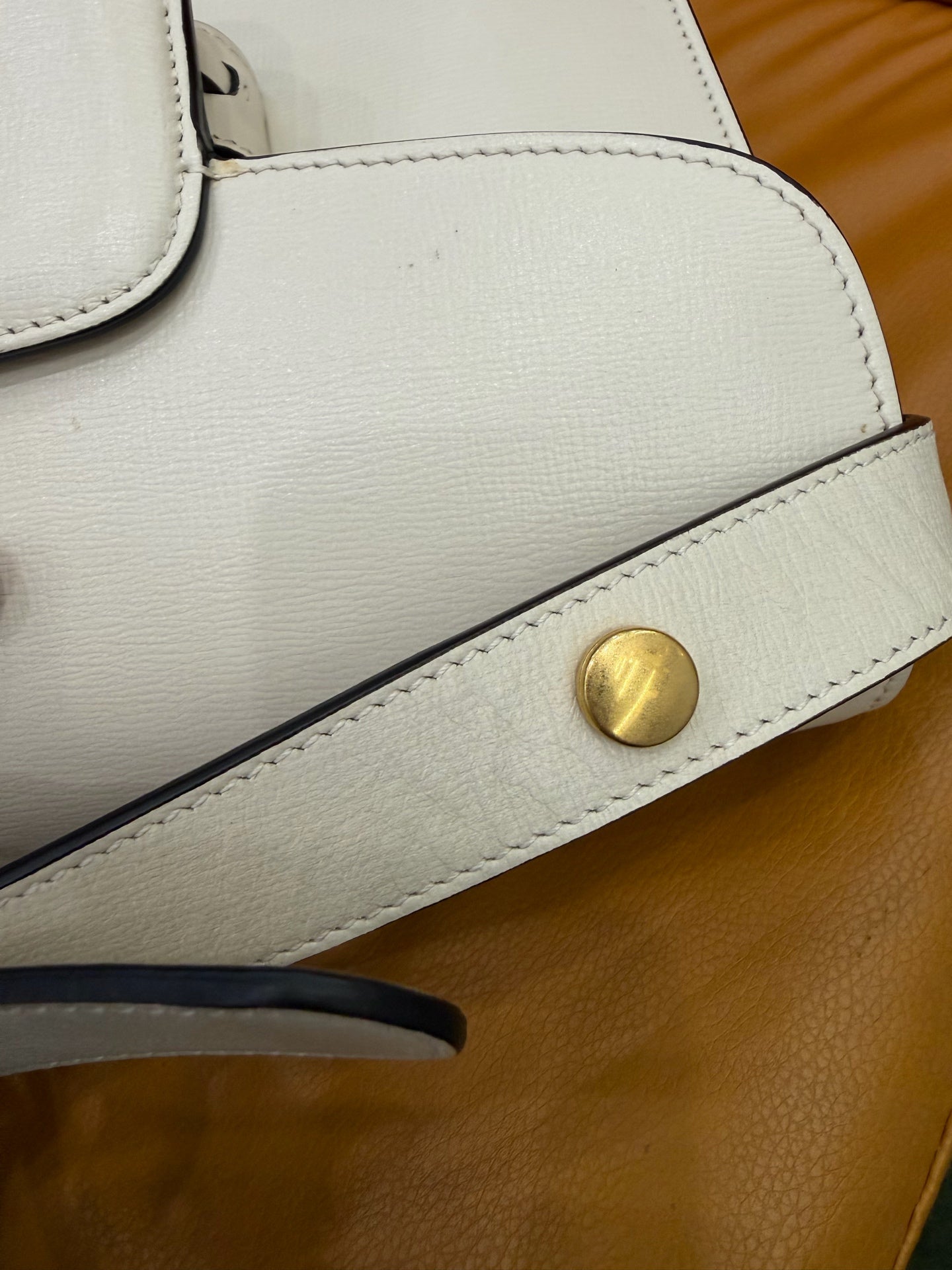 Gucci - Horsebit 1955 Shoulder Bag - Leather - Off-white - (medium)