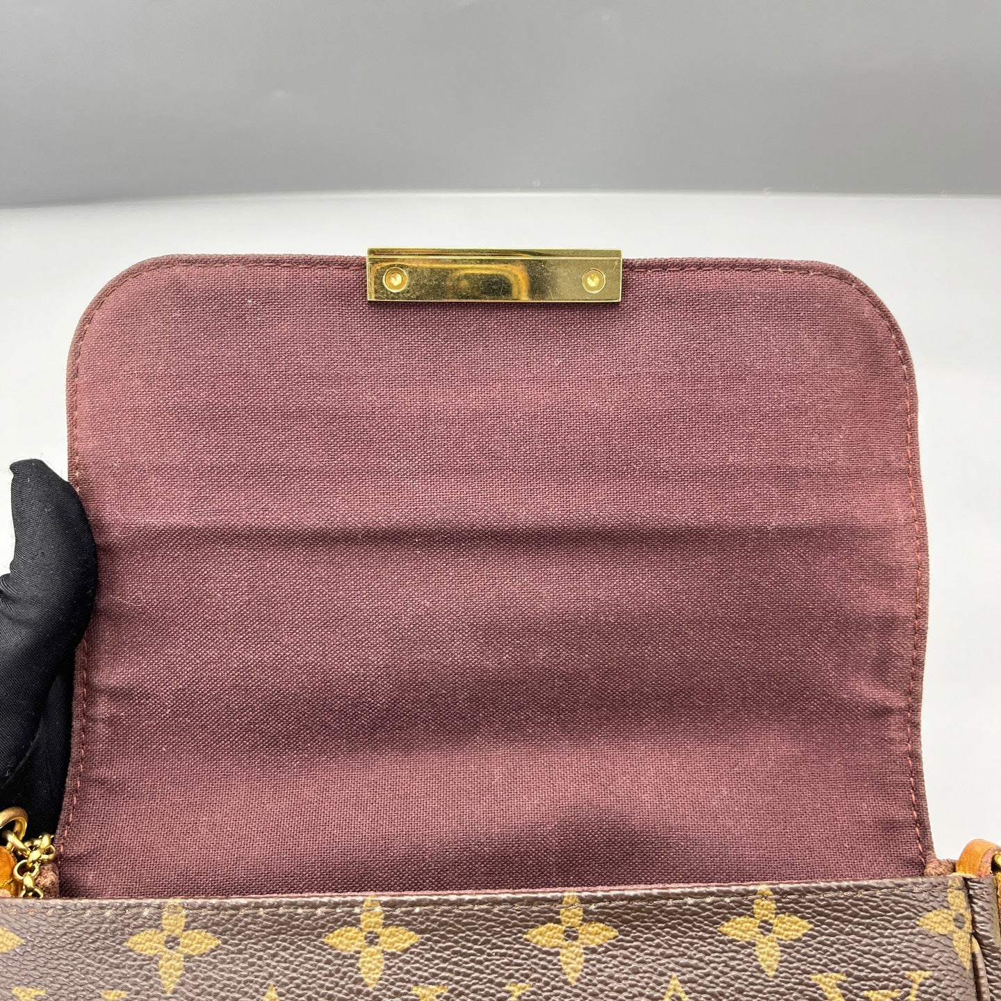 Louis Vuitton - Pochette Felicie - Monogram coated canvas with leather trim - Brown - (small)