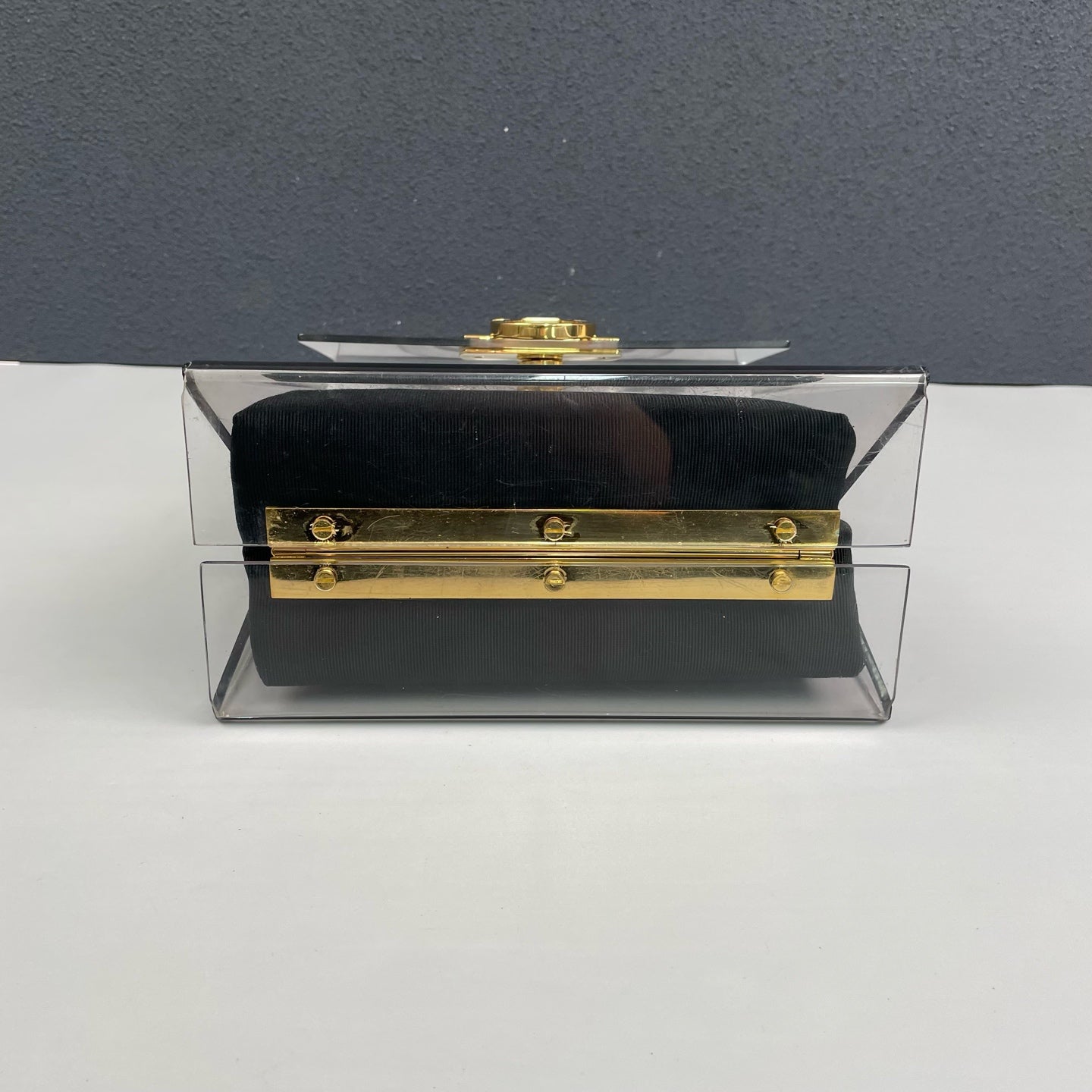 Ferragamo - Museum Series Handbag - Acrylic - Clear with Black interior - (mini)